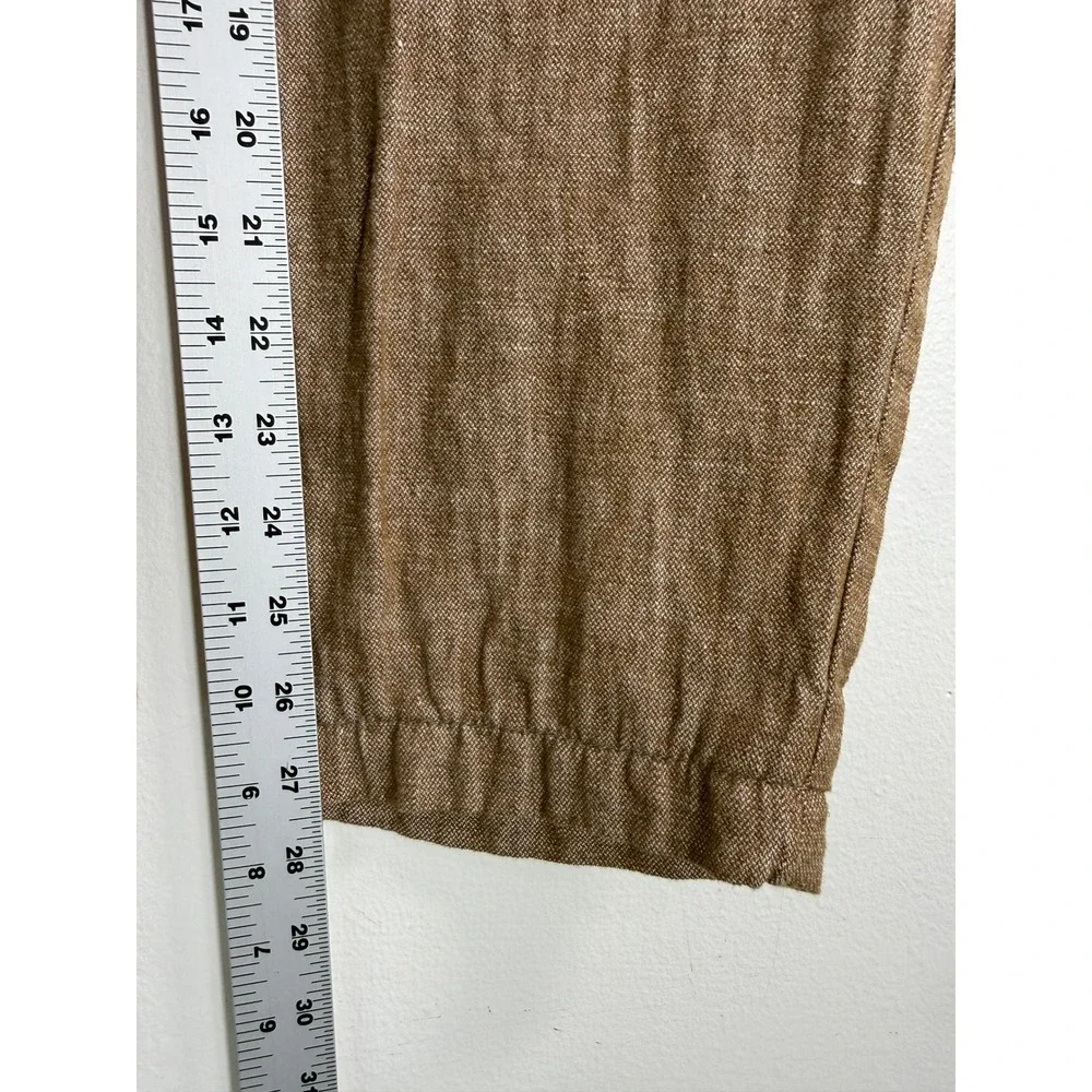 Banana Republic Pants Men Fits 32x27 Mason Athletic Tapered Brown Linen Blnd EUC